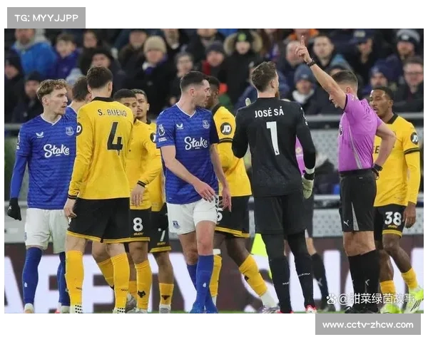 埃弗顿1-1狼队，基恩染红后九人作战艰难守平